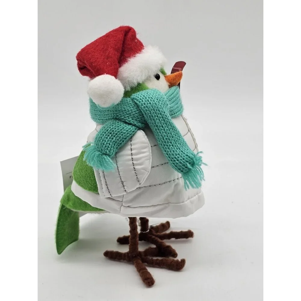 Wondershop Featherly Friends Powell 2020 Christmas Bird Winter Ski Figurine